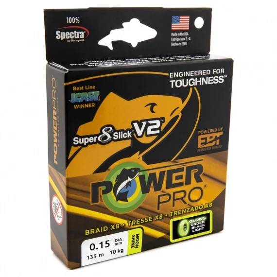 PowerPro Super 8 Slick V2 Moon Shine 135m Erbjudandepris