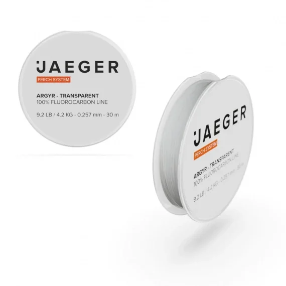 Jaeger Fluorocarbon Argyr 30m 4.2kg - 0.257mm Endast idag