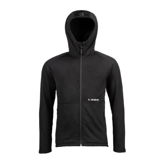 Loop Rosto 2.0 Full Zip Hoodie Soft Black Handla nu