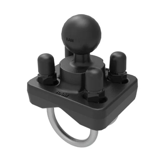 RAM Double U-Bolt Ball Base for 1'' - 1.25'' Rails Handla nu