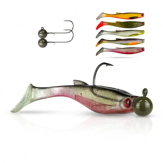 Scout Shad Tungsten Round Jig Head Bundle Populär