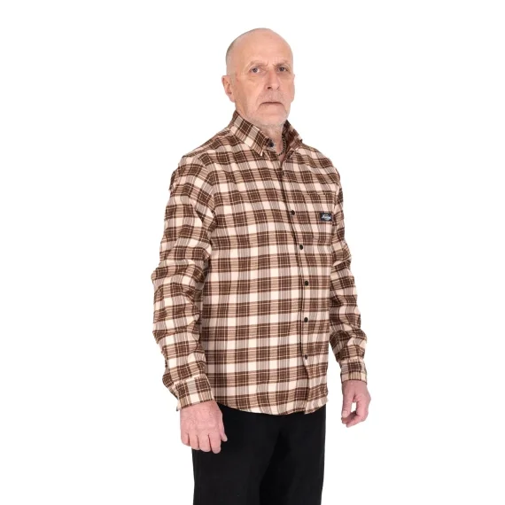 SQRTN TGN Patch Flanell Shirt Sand Fynd