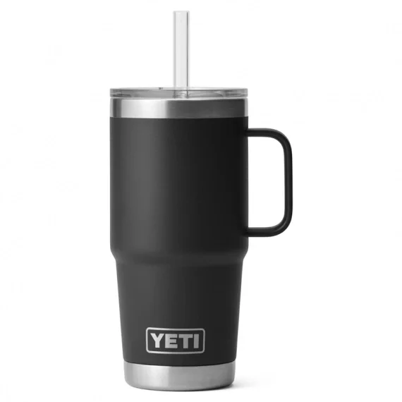 Yeti Rambler 25 Oz Straw Mug - Black Premium