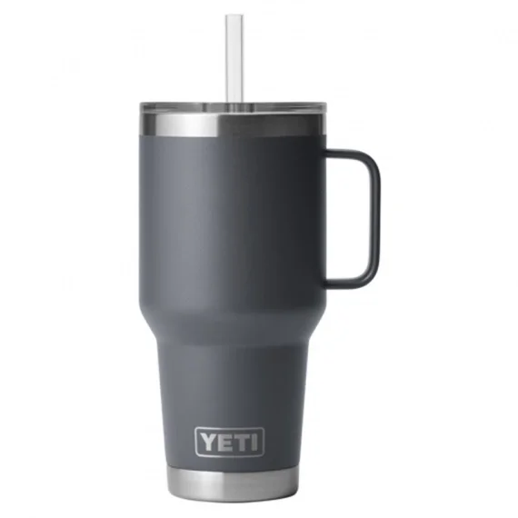 Yeti Rambler 35 Oz Straw Mug - Charcoal Nedsatt pris