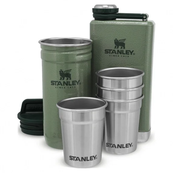 Rabatter Stanley The Pre-Party Shotglass + Flask Set - Hammertone Green