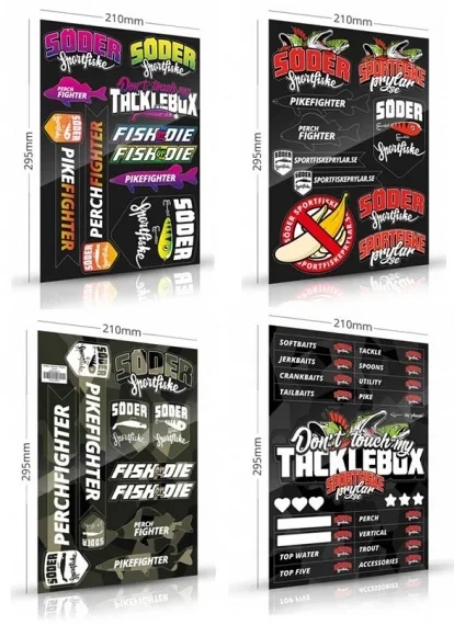 Rabatt Söder Sticker Sheets 4-pack