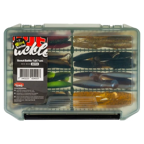 Populärt val Scout Battle Tail 7cm - Mix Box 48pcs