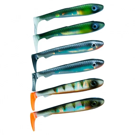Nyhet Svartzonker McRubber Bass 8cm (6-pack)