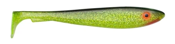 Endast denna vecka Svartzonker McRubber Shad 23cm (2-pack) - C19 Black´n Chatreuse