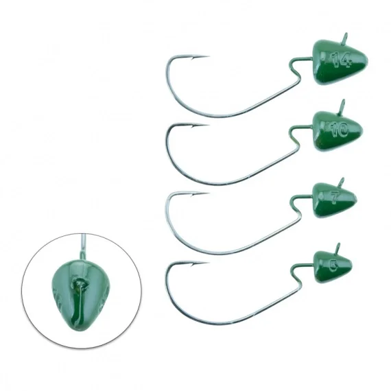 Svartzonker Offset Bismuth Dark Green (2-pack) Snabb leverans
