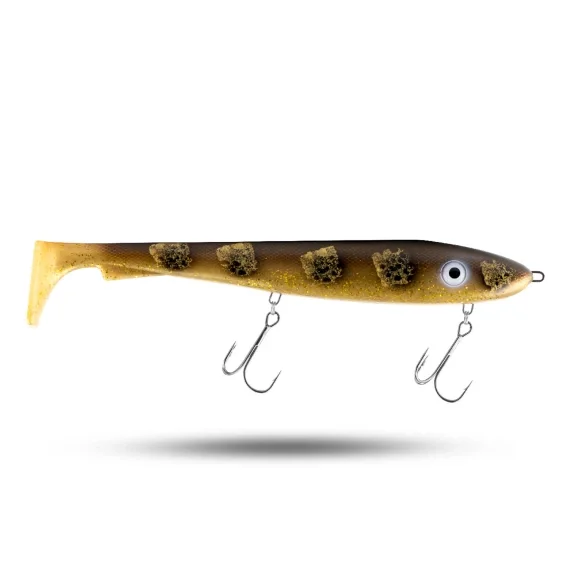 SvartZonker McRubber XL Rigged 30 cm, 215g - Söder Spotted Bullhead Sista chansen
