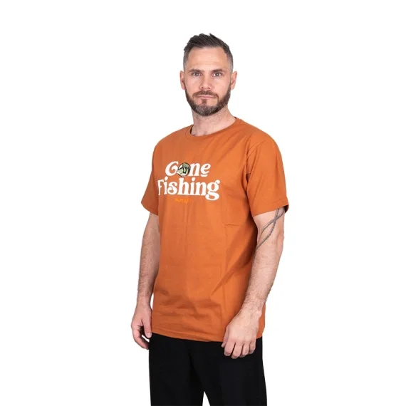 Beställ nu SQRTN Gone Fishing T-shirt Umber
