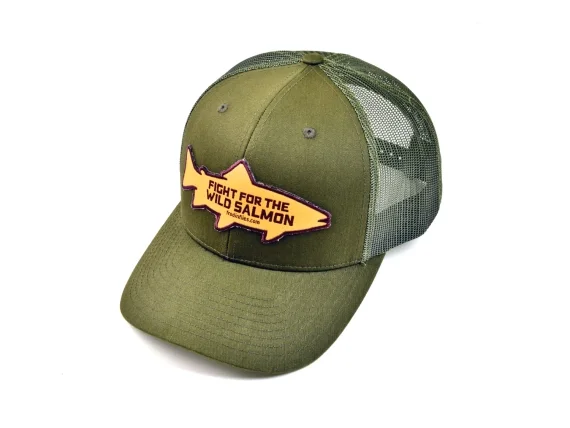 Outlet Frödin Flies Green/Olive Wild Salmon Trucker Hat