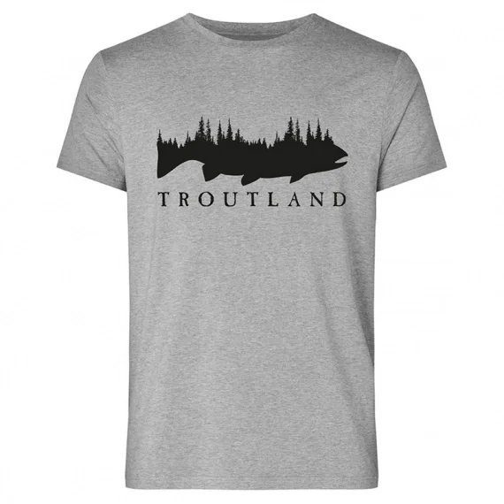 Troutland Men´s 100% Cotton Grey t-shirt Kampanjpris