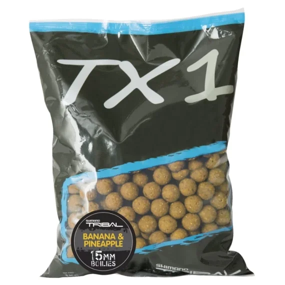 Shimano TX1 Banana & Pineapple Boilies 1kg risnedsättning
