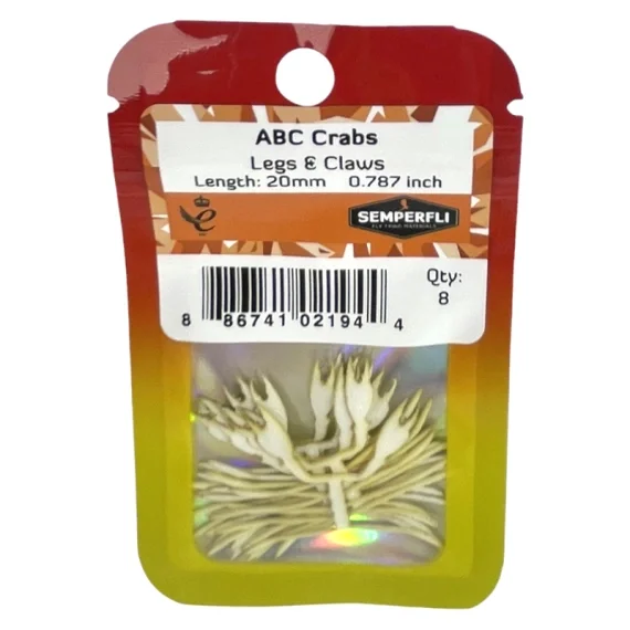 Endast idag Semperfli ABC Crab Legs & Claws Skeletons - 20mm