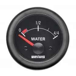 Beställ nu VETUS ferskvandsmåler, sort, 12 Volt, Udskæring 52mm