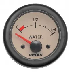 Utförsäljning VETUS ferskvandsmåler, cremefarvet, 24 Volt, udskæring 52mm