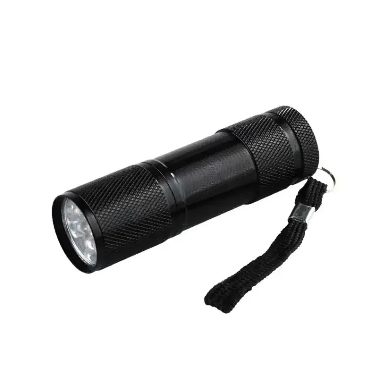 Kompakt UV-ficklampa 395NM Mini med 9 LED Snabb leverans