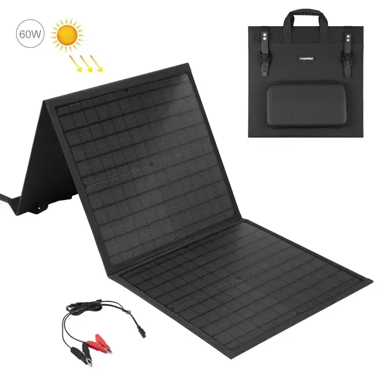 HAWEEL 60W Hopfällbar Solpanel Laddare Begränsat antal