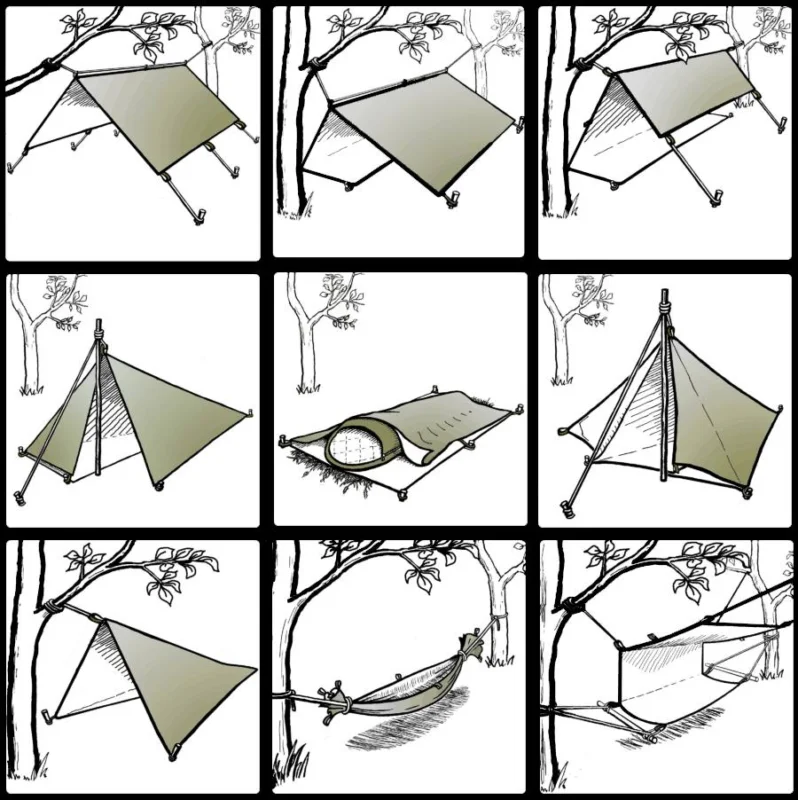 Bushmen Thermo-Tarp 2x3 Fri frakt