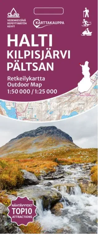 Karttakauppa Kilpisjärvi Pältsan 1:50 000 / 1:25 000 Fynd
