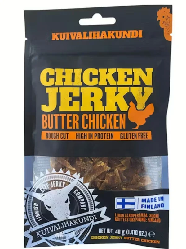 Begränsat antal Kuivalihakundi Jerky Butter Chicken 40g