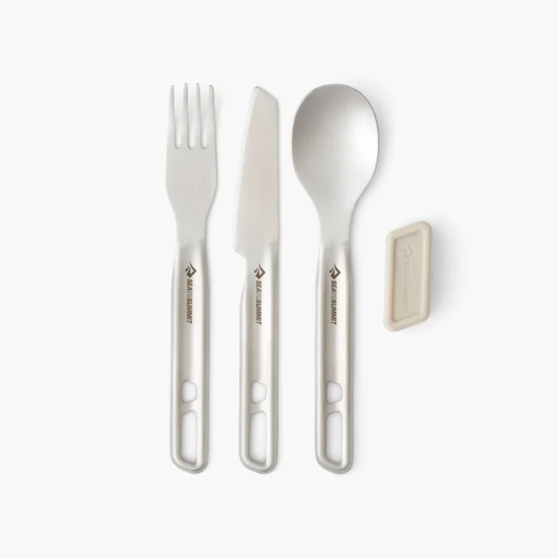 Sea To Summit Steel Cutlery Set (3 pcs) Snabb leverans