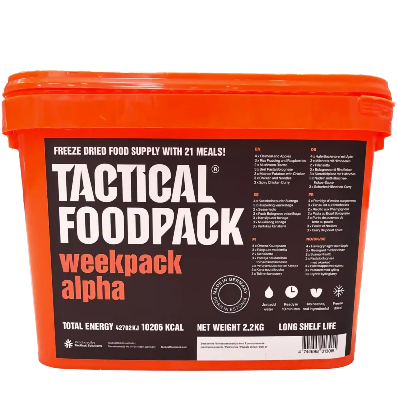 Tactical Foodpack Week Pack Alpha Rea