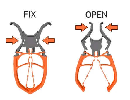 6-P FIXCLIP VIT/ORANGE Köp online