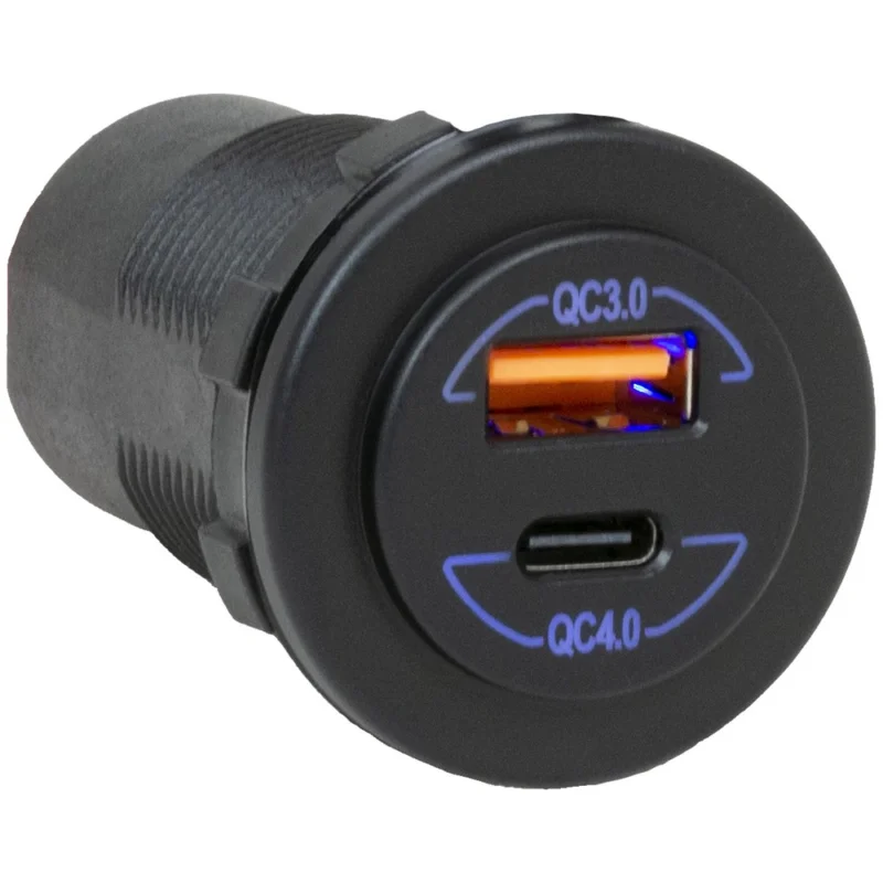 Fynd USB-C / USB-A UTTAG SUTARS QC