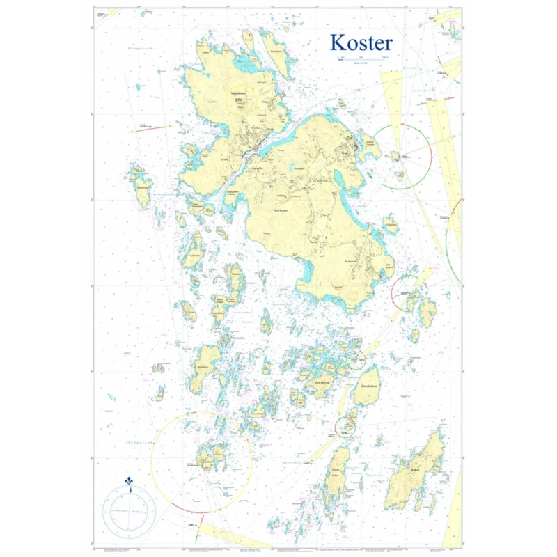 Sista chansen VÄGGKARTA KOSTERSKÄRGÅRDEN 70X100 OVIKT
