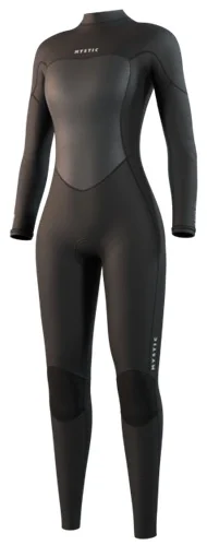 Mystic Brand Fullsuit 3/2mm Bzip Flatlock Women Snabb frakt