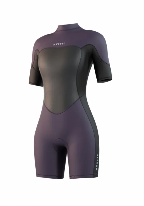 Mystic Brand Shorty 3/2mm Bzip Flatlock Women Deep Purple Premium