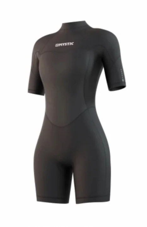 Mystic Brand Shorty 3/2mm Bzip Flatlock Women Black Erbjudandepris