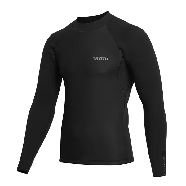 Mystic Star Surf Top L/S 2mm Black Fynd