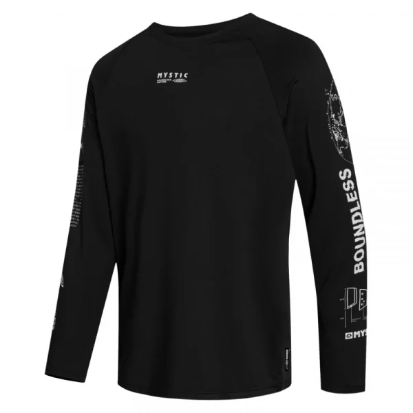 Begränsad tid Mystic Tactic L/S Loosefit Quickdry Black
