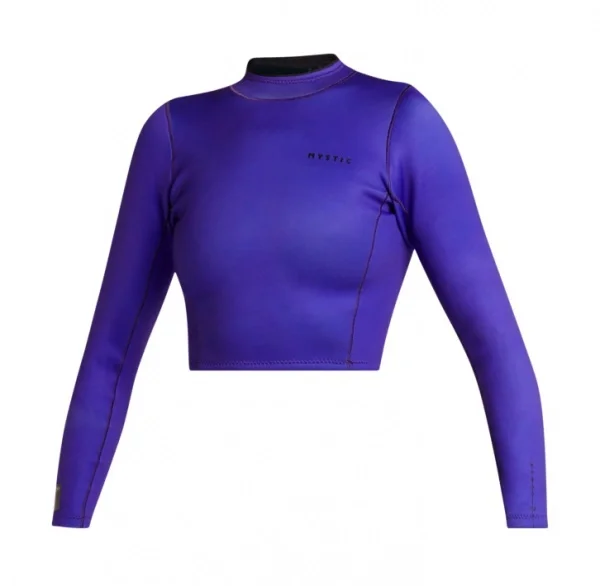 Mystic Lunar L/S Crop Top Neoprene 2mm Women Purple Extra rabatt