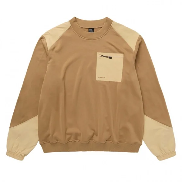 Mystic Conflux Crew Sweat Slate Brown Lägg i varukorgen