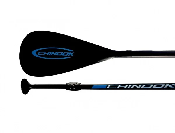 I lager Chinook SUP paddel aluminium justerbar 173-213cm Svart