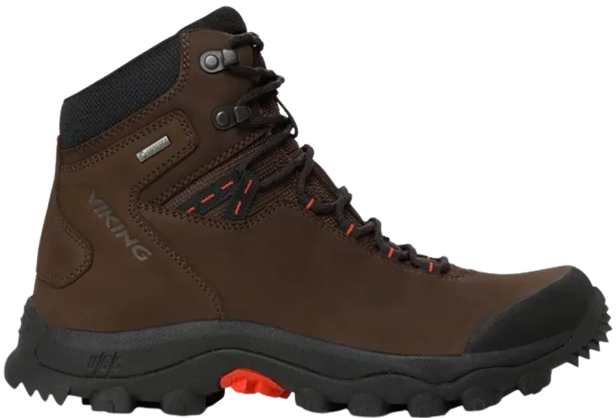 Snabb leverans M's Villrein Mid GTX Dark Brown/Red