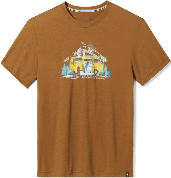 Nyhet River Van Graphic Short Sleeve Tee Slim Fit Unisex Fox Brown