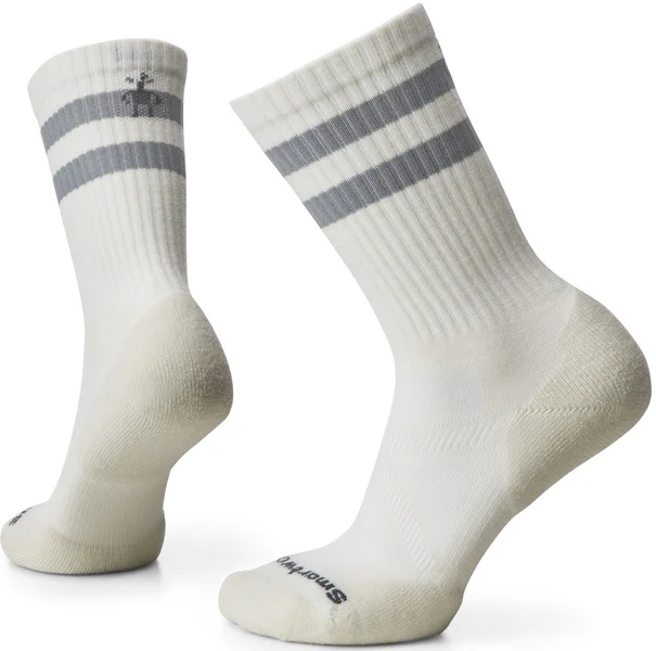 Athletic Stripe Crew Socks Natural Begränsat erbjudande