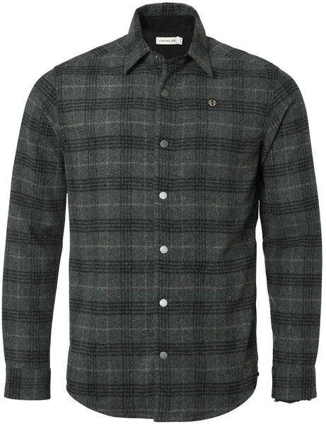 Champ Wool Overshirt Men Iron Checked Nyhet