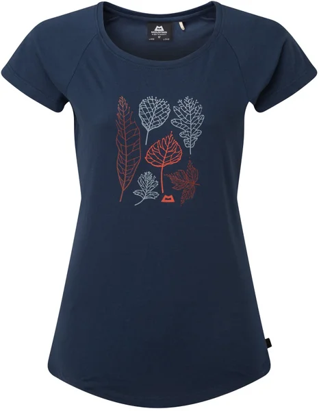 Leaf Wmns Tee Denim Blue Snabb leverans
