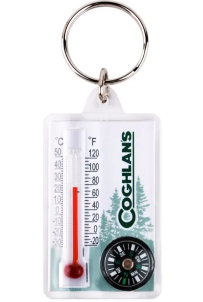 Säker betalning Zipper Pull Thermometer / Compass
