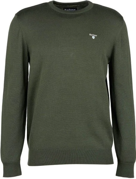 Handla nu M's Organic Crew Neck Dark Olive