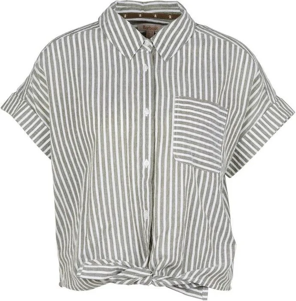 W's Betony Shirt Moss Stripe Kampanjpris