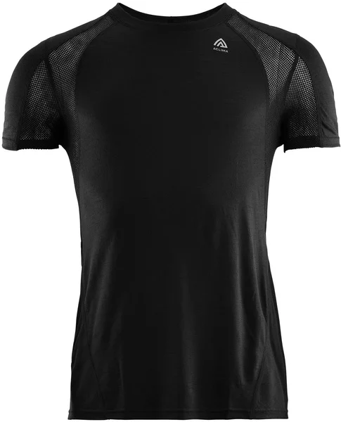 Aclima M's Lightwool Sports T-Shirt Jet Black Premium