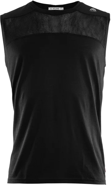 Aclima M's Lightwool Sports Singlet Jet Black Kampanjpris